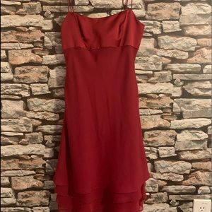 A Angelo Beautiful Red & Lightly Embellished Dress